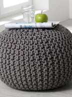 Cloud Knit Cotton Pouf