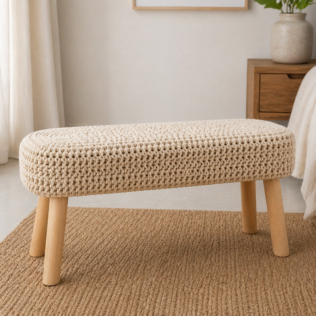 Hearth Knit Cotton Bench