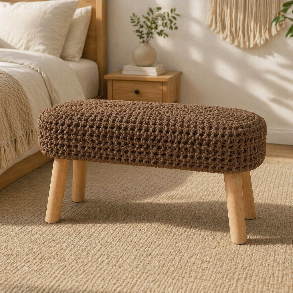 Hearth Knit Cotton Bench