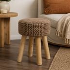 Hearth Knit Cotton Stool