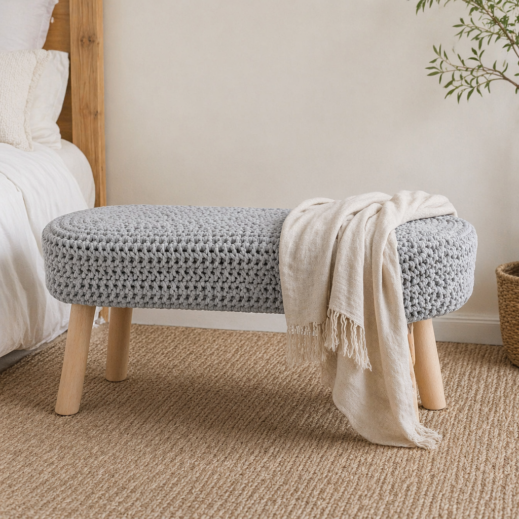 Hearth Knit Cotton Bench