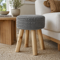 Hearth Knit Cotton Stool