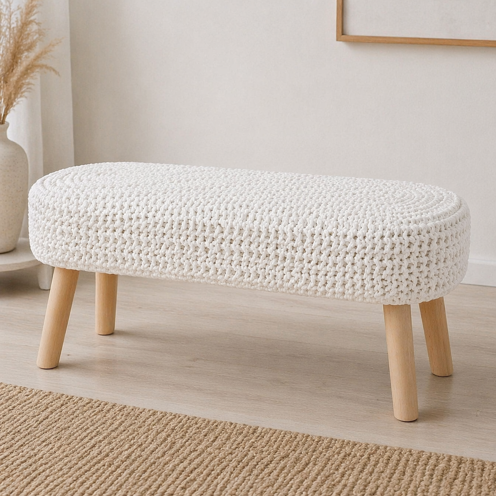 Hearth Knit Cotton Bench
