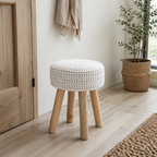 Hearth Knit Cotton Stool