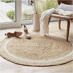 Ivory Halo Jute Rug