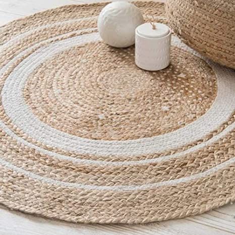 Ivory Halo Jute Rug