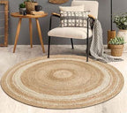 Ivory Halo Jute Rug