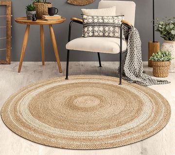 Ivory Halo Jute Rug