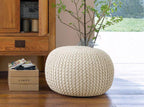 Cloud Knit Cotton Pouf