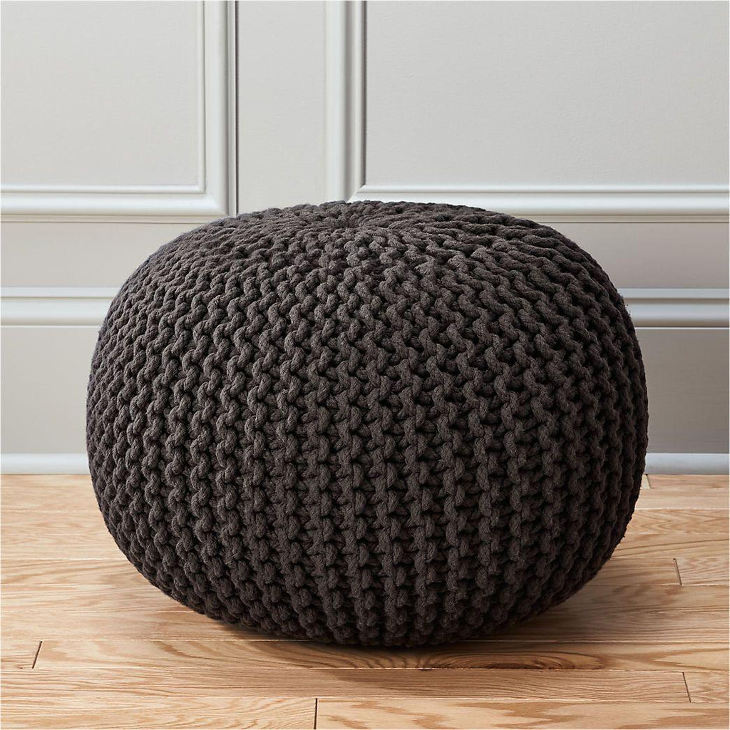 Cloud Knit Cotton Pouf