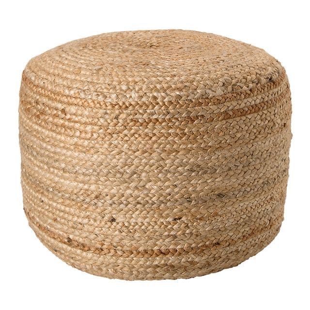 Earth Weave Jute Pouf