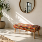 Chindi Knitted Bench